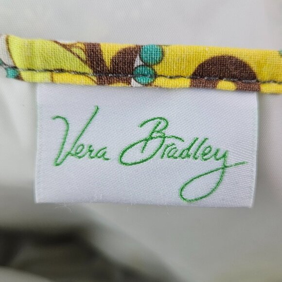 Vera Bradley Lunch Bunch Lemon Parfait Yellow Paisley Lined Lunch Bag - Picture 9 of 13